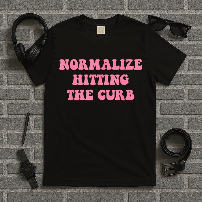 Normalize Hitting The Curb Funny Apparel T-Shirt