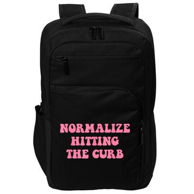 Normalize Hitting The Curb Funny Apparel Impact Tech Backpack