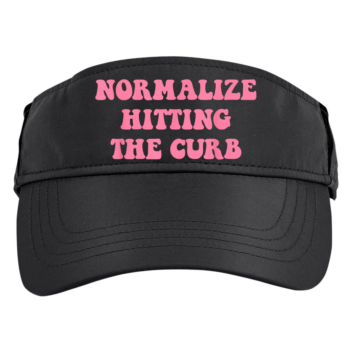 Normalize Hitting The Curb Funny Apparel Adult Drive Performance Visor