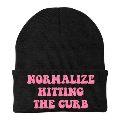 Normalize Hitting The Curb Funny Apparel Beanie