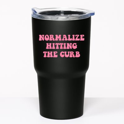 Normalize Hitting The Curb Funny Apparel Tumbler