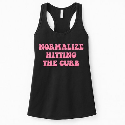 Normalize Hitting The Curb Funny Apparel Womens Tank Top