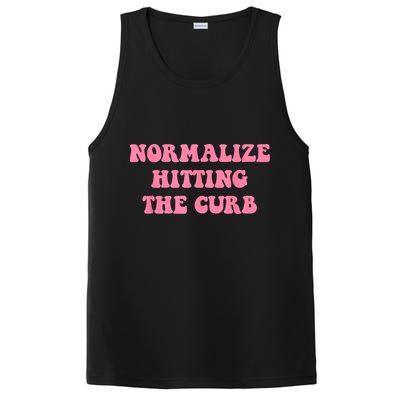 Normalize Hitting The Curb Funny Apparel PosiCharge Competitor Tank