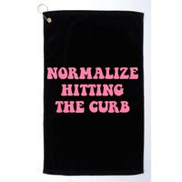 Normalize Hitting The Curb Funny Apparel Golf Towel