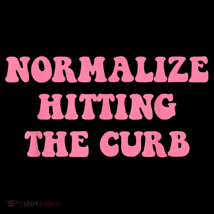Normalize Hitting The Curb Funny Apparel Zip Tote Bag