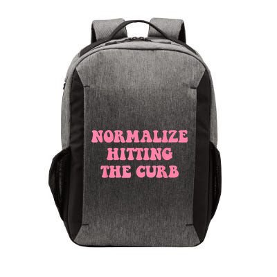 Normalize Hitting The Curb Funny Apparel Vector Backpack