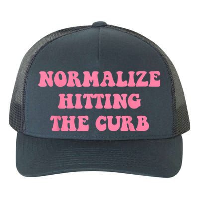 Normalize Hitting The Curb Funny Apparel Yupoong Adult 5-Panel Trucker Hat