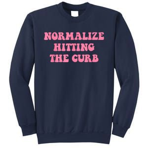 Normalize Hitting The Curb Funny Apparel Sweatshirt