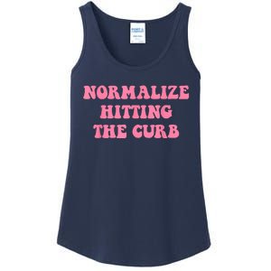 Normalize Hitting The Curb Funny Apparel Ladies Essential Tank