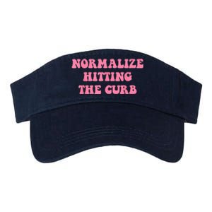 Normalize Hitting The Curb Funny Apparel Valucap Bio-Washed Visor