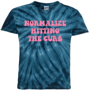 Normalize Hitting The Curb Funny Apparel Kids Tie-Dye T-Shirt