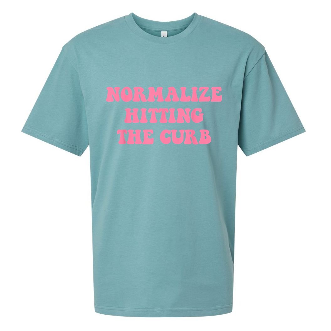 Normalize Hitting The Curb Funny Apparel Sueded Cloud Jersey T-Shirt