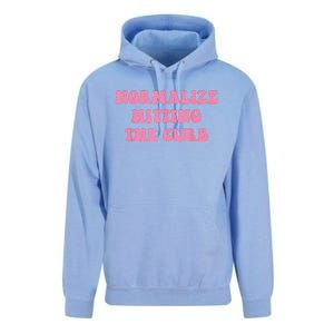 Normalize Hitting The Curb Funny Apparel Unisex Surf Hoodie