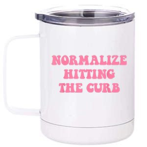 Normalize Hitting The Curb Funny Apparel 12 oz Stainless Steel Tumbler Cup