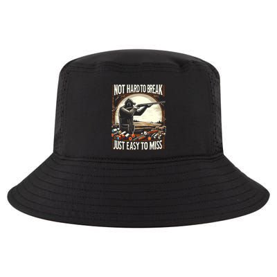 Not Hard To Break Easy To Miss Funny Skeet Cool Comfort Performance Bucket Hat