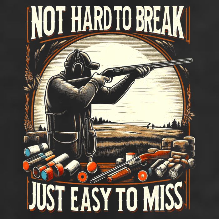Not Hard To Break Easy To Miss Funny Skeet Cool Comfort Performance Bucket Hat