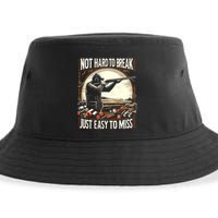 Not Hard To Break Easy To Miss Funny Skeet Sustainable Bucket Hat