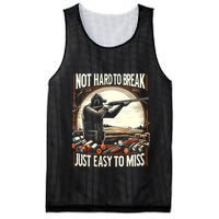 Not Hard To Break Easy To Miss Funny Skeet Mesh Reversible Basketball Jersey Tank