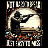 Not Hard To Break Easy To Miss Funny Skeet Sustainable Knit Beanie