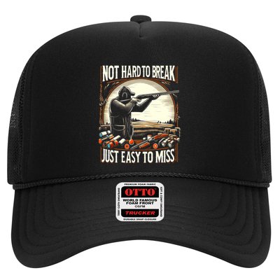 Not Hard To Break Easy To Miss Funny Skeet Trucker Hat