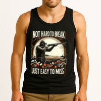 Not Hard To Break Easy To Miss Funny Skeet Tank Top