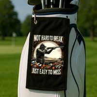 Not Hard To Break Easy To Miss Funny Skeet Golf Towel