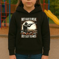 Not Hard To Break Easy To Miss Funny Skeet Kids Hoodie