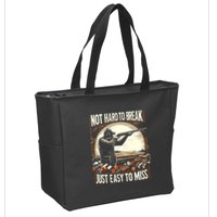 Not Hard To Break Easy To Miss Funny Skeet Zip Tote Bag
