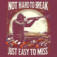 Not Hard To Break Easy To Miss Funny Skeet 16oz Travel Tumbler