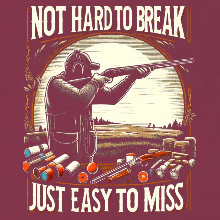 Not Hard To Break Easy To Miss Funny Skeet 16oz Travel Tumbler