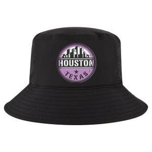 Neon Houston Texas Logo Cool Comfort Performance Bucket Hat