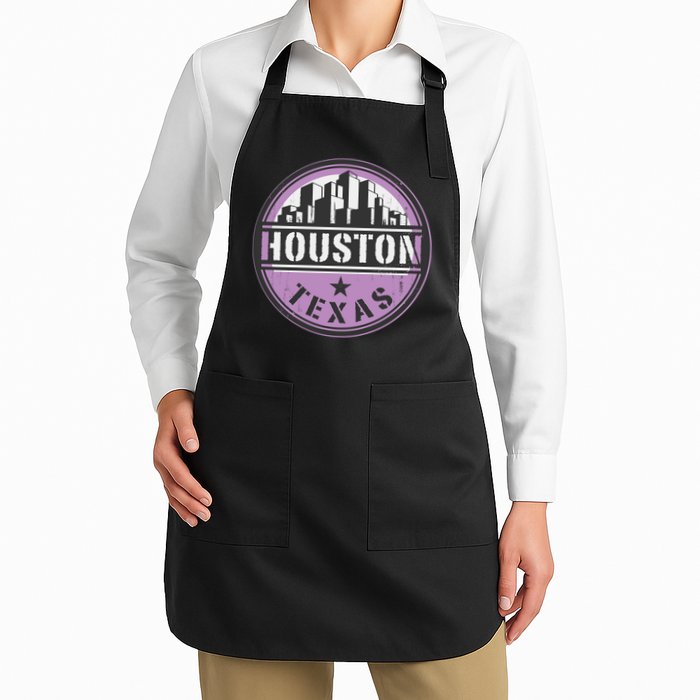 Neon Houston Texas Logo Apron