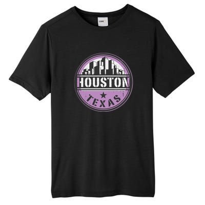 Neon Houston Texas Logo Tall Fusion ChromaSoft Performance T-Shirt