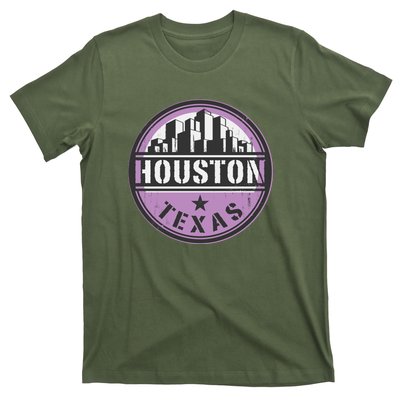 Neon Houston Texas Logo T-Shirt