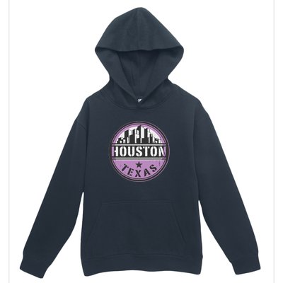 Neon Houston Texas Logo Urban Pullover Hoodie