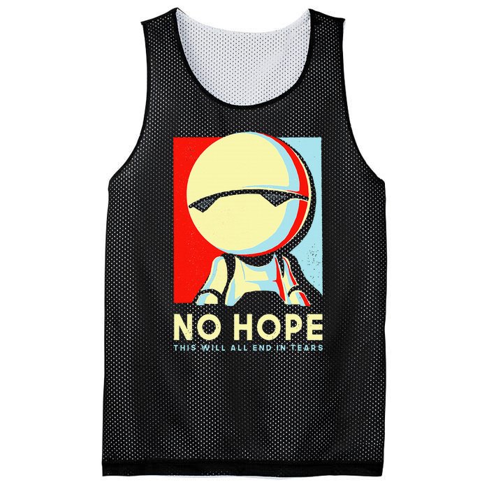 No Hope This Will All End In Tears Mesh Reversible Basketball Jersey Tank