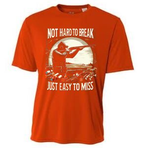 Not Hard To Break Easy To Miss Funny Skeet Cooling Performance Crew T-Shirt