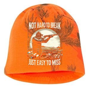 Not Hard To Break Easy To Miss Funny Skeet Kati - Camo Knit Beanie