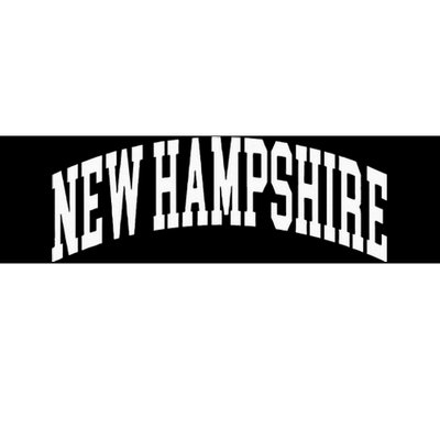 New Hampshire Us College Font Proud American Usa States Bumper Sticker