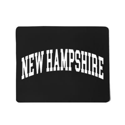 New Hampshire Us College Font Proud American Usa States Mousepad