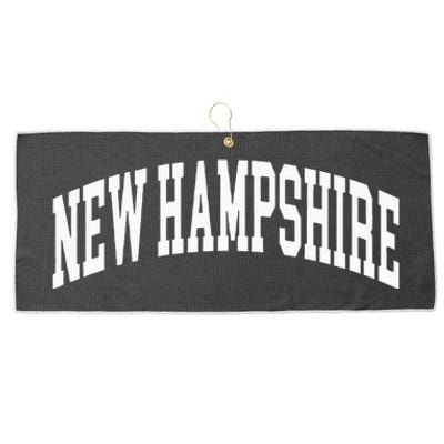 New Hampshire Us College Font Proud American Usa States Large Microfiber Waffle Golf Towel