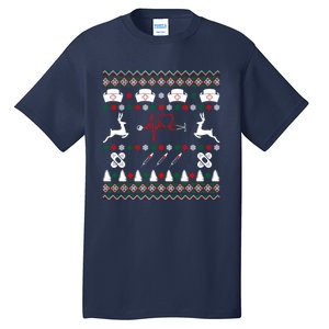 Nurse Heart Ugly Christmas Tall T-Shirt