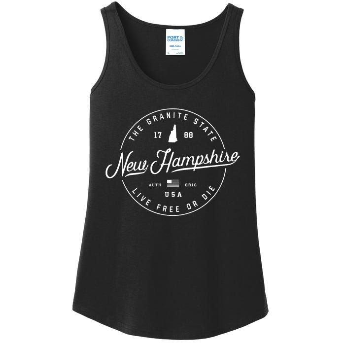 New Hampshire Us State Travel Vacation Shirts Nh Us Ladies Essential Tank