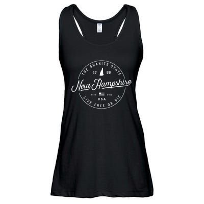 New Hampshire Us State Travel Vacation Shirts Nh Us Ladies Essential Flowy Tank