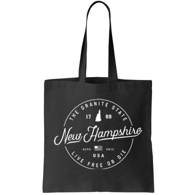 New Hampshire Us State Travel Vacation Shirts Nh Us Tote Bag