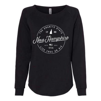 New Hampshire Us State Travel Vacation Shirts Nh Us Womens California Wash Sweatshirt