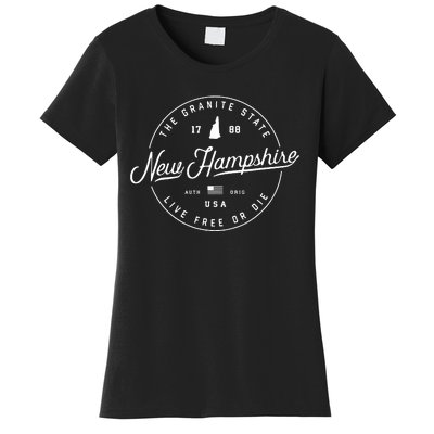 New Hampshire Us State Travel Vacation Shirts Nh Us Women's T-Shirt