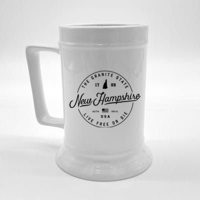 New Hampshire Us State Travel Vacation Shirts Nh Us Beer Stein