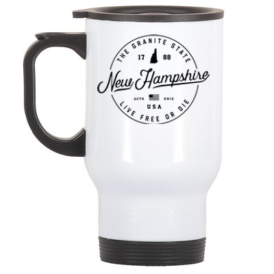 New Hampshire Us State Travel Vacation Shirts Nh Us Stainless Steel Travel Mug