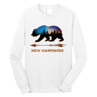 New Hampshire Usa Black Bear Hiking Trails Vacation Souvenir Long Sleeve Shirt